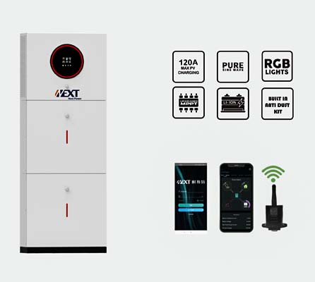 Sistema energetico domestico tutto in uno, inverter con batteria ad alta tensione da 6,2 kW, rete on/off, inverter solare, produttore di sistemi di accumulo dell'energia