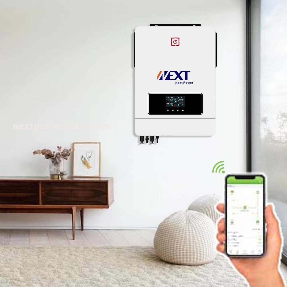 Inverter solare ON/OFF MAX DUAL PV 10.2KW 160A MPPT Doppie porte di comunicazione per comunicazione batteria e comunicazione Wi-Fi