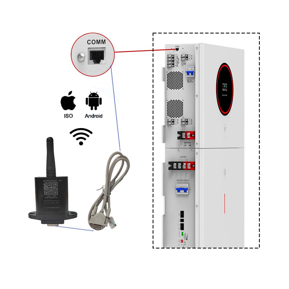 Sistema energetico tutto in uno con inverter solare on/off da 6,2 kW 48 V per la casa utilizzando l'inverter solare