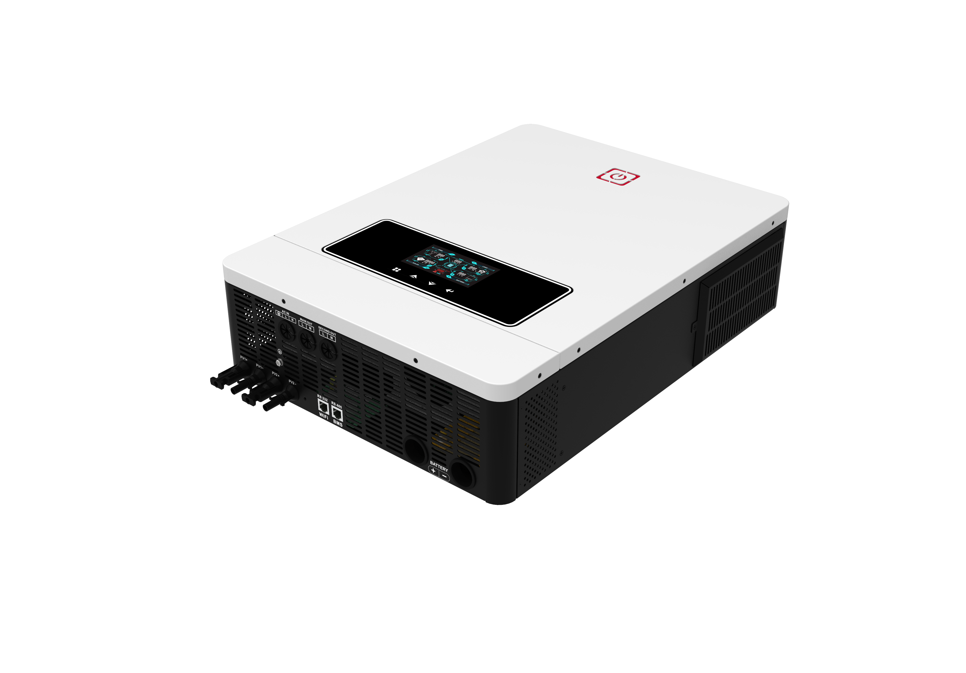 Inverter solare ON/OFF MAX DUAL PV 10.2KW 160A MPPT Doppie porte di comunicazione per comunicazione batteria e comunicazione Wi-Fi