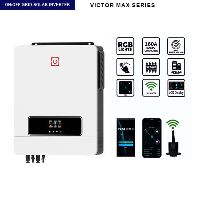 NEXTPOWER Factory Onda sinusoidale pura Uscita 220-240VAC Rete on/off ad alta frequenza Victor NM MAX 10,2KW Inverter solare